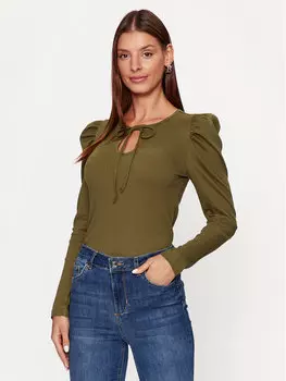 Блузка облегающего кроя Vero Moda, зеленый