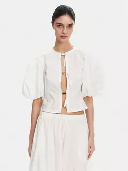 Блузка обычного кроя 105185 Pinko, белый