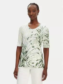 Блузка обычного кроя 11105126 Olsen, зеленый