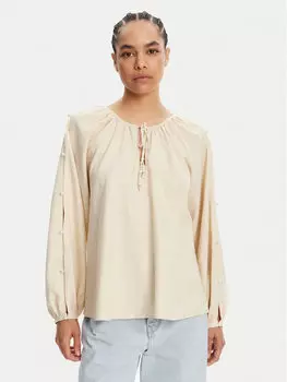 Блузка обычного кроя 251LM2QFF Twinset, бежевый