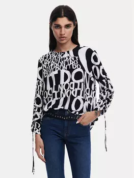 Блузка обычного кроя 25SWBW04 Desigual, черный