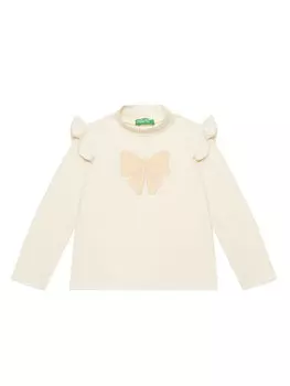 Блузка обычного кроя 3Q8DG10GG United Colors Of Benetton, экрю