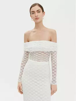 Блузка обычного кроя 59742TB Bardot, белый