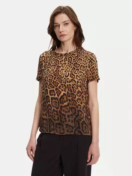 Блузка обычного кроя 5YGH29 7320A Guess, коричневый