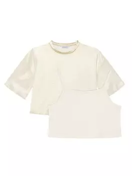 Блузка обычного кроя 6149 Mayoral, бежевый