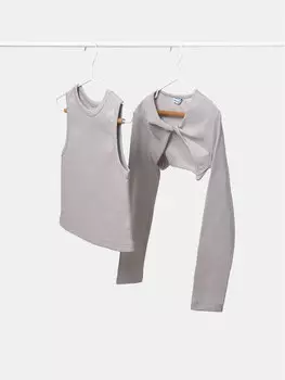 Блузка обычного кроя 6150 Mayoral, серый