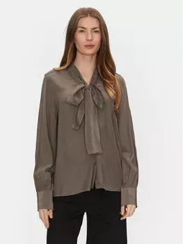 Блузка обычного кроя 618636-00 Gap, коричневый