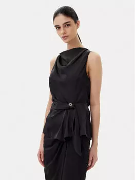 Блузка обычного кроя CFC0019901002 Rinascimento, черный