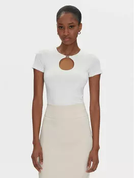 Блузка обычного кроя CFC0122547003 Rinascimento, белый