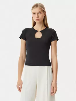 Блузка обычного кроя CFC0122547003 Rinascimento, черный