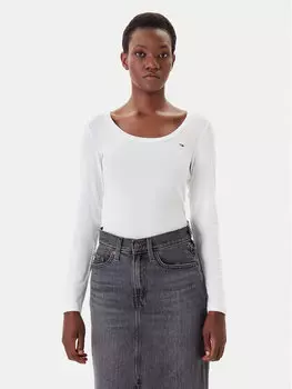 Блузка обычного кроя DW0DW20921 Tommy Jeans, белый