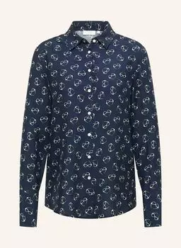 Блузка обычного кроя Eterna, синий