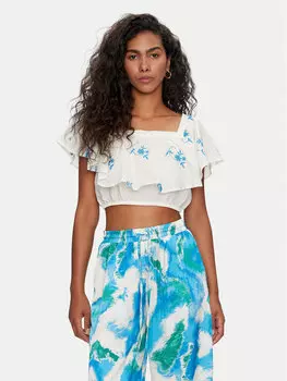 Блузка обычного кроя Ibiza 10324193 Vero Moda, экрю