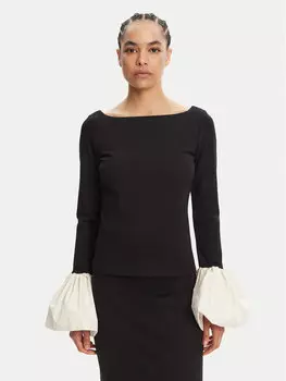 Блузка обычного кроя Paige R24F1175PF Staud, черный