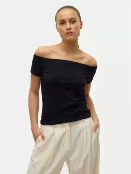 Блузка обычного кроя Panda 10325598 Vero Moda, черный