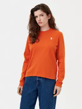 Блузка обычного кроя WUP0785 U.S. Polo Assn., оранжевый