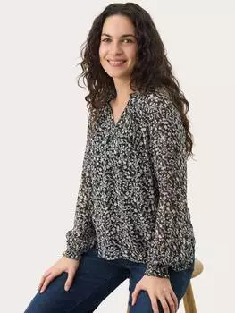 Блузка обычного покроя с цветочным рисунком kelsiapw ditsy Part Two, цвет Dark Navy/White