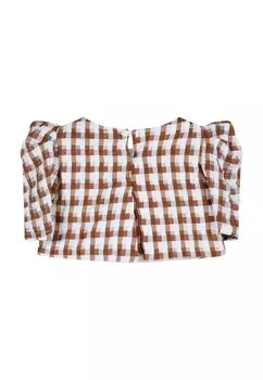 Блузка Odi et amo, коричневая