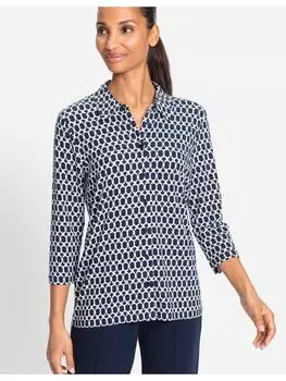 Блузка Olsen, цвет ink blue