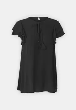 Блузка Onlchiara Cap Sleeve ONLY, черная