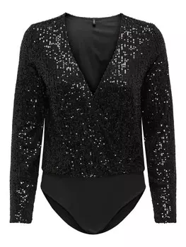 Блузка ONLY Blouse Bodysuit EMINA, черный