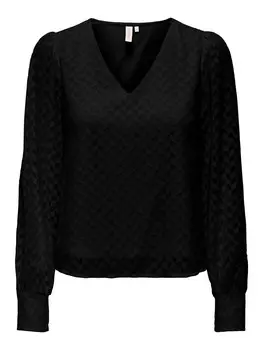 Блузка ONLY Blouse ONLEmmery, цвет black/black denim