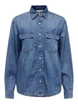 Блузка ONLY Blouse ONLSevigny, синий деним