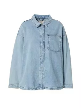 Блузка ONLY Carmakoma Blouse CAREmmie, синий деним