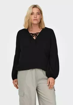 Блузка ONLY Carmakoma, черный