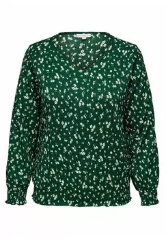 Блузка Only Carmakoma Curvy, зеленый