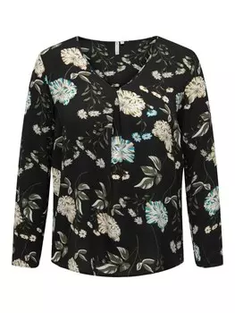 Блузка ONLY Carmakoma Luxmie, черный