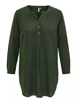 Блузка ONLY Carmakoma, темно-зеленый