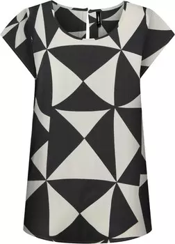 Блузка ONLY, черный/белый