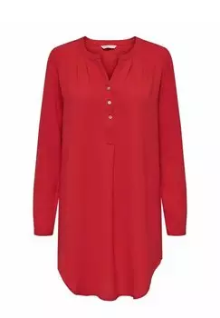 Блузка ONLY LANGARM EINFARBIGES, цвет mars red