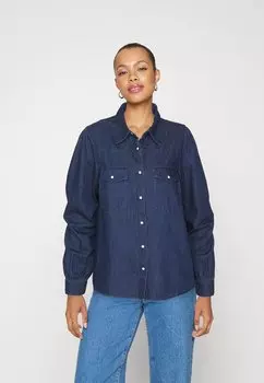 Блузка ONLY ONLINETTE SHIRT, цвет dark blue denim