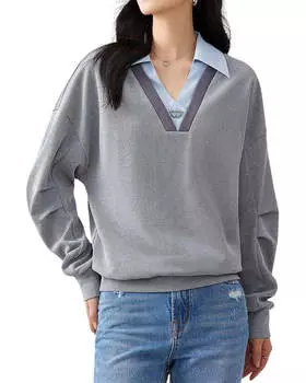 Блузка OUNIXUE, серый