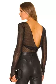 Блузка OW Collection Mesha, цвет Black Glitter