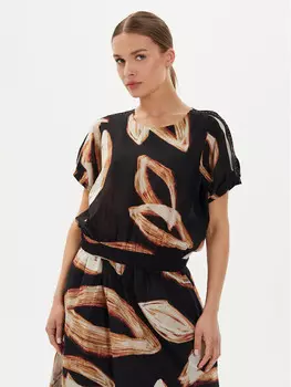 Блузка оверсайз Dkny, черный