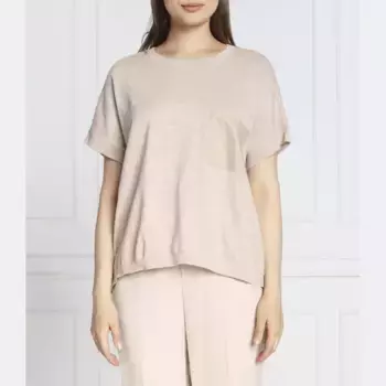 Блузка оверсайз с добавлением белья Dkny, бежевый