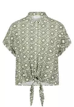 Блузка оверсайз с воротником Cartoon, белый