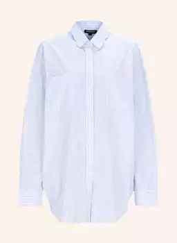 Блузка оверсайз в полоску True Religion, белый