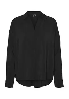 Блузка оверсайз, женская VERO MODA, черный