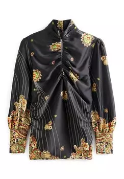 Блузка PAISLEY PRINT KEYHOLE Next, цвет black