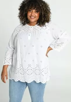 Блузка Paprika с кружевами, белый