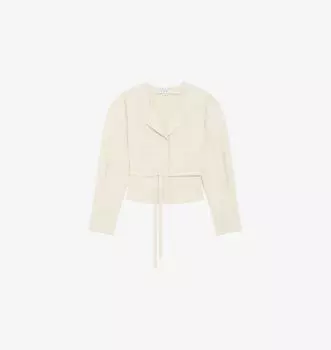 Блузка Parisa из хлопковой смеси с поясом Iro, цвет ecr02