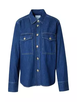 Блузка Part Two Blouse Paya, синий деним