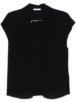 Блузка Patrizia Pepe с цепочкой, черный