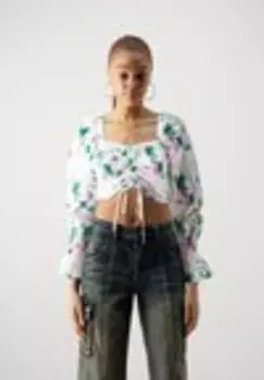 Блузка PCSARINA TIE Pieces, белый