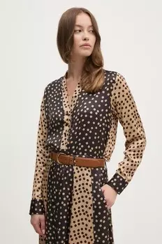 Блузка ПФБАНАЛЕ La Petite Franaise, коричневый