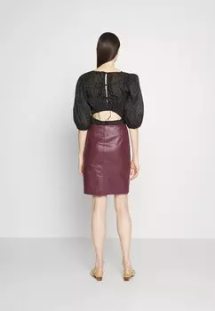 Блузка PHINA STRUCTURAL DOTS 2nd Day, метеоритный черный